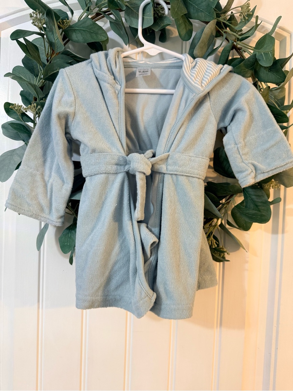💫4/$25 • Carters Kids Hooded Bathrobe - Light Blue Cozy Terry Cloth